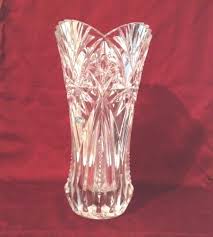 Vintage Crystal Vase Cristal D Arques J G Durand Large Heavy 11 1 2 France Jgdurand Crystal Vase Contemporary Glass Vase