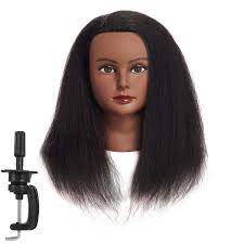 Hair training maniquin head stand styling manikin doll heads for cosmetology. Amazon Com Traininghead 100 Real Hair Mannequin Head Training Head Cosmetology Manikin Practice Head Doll Head With Free Clamp Female 14 Inches B Beauty