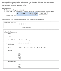 Check spelling or type a new query. Contoh Angket Penelitian Pendidikan Sosial Prestasi Dll