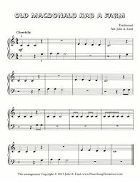 Old Macdonald Had A Farm Free Easy Sheet Music For Piano Piano Sheet Music Easy Piano Sheet Music Sheet Music