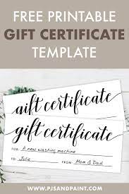Choose a category below and then click on any template preview. Free Printable Gift Certificate Template Pjs And Paint