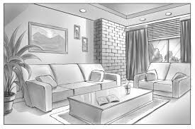 Learn how to draw 1 point perspective room pictures using these outlines or 1245x814 one point perspective drawing living room. Drawing A Scene In 2 Point Perspective Robert Marzullo Skillshare