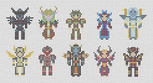 Maybe you would like to learn more about one of these? World Of Warcraft Alliance Minis Pdf Cross Stitch Pattern Modeles De Point De Croix Point De Croix Moderne Grille Point De Croix