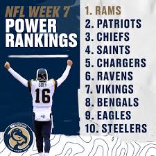 Nfl receiving targets data & stats. 2018 Nfl Power Rankings Week 7 La Rams On Top Turf Show Times