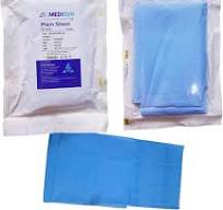 MEDIGEN LDPE Disposable Plain Surgical Drape Sheet Sterile, Fluid-Resistant  PE Film Sheet for Operation Theatre & Hospital Use Hypoallergenic, ...