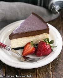 Add remaining ingredients and stir until cheese and butter have melted and. Ganache Topped Cheesecake That Skinny Chick Can Bake