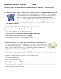 What ostrich will natural selection select against? Natural Selection Worksheet