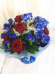 Maybe you would like to learn more about one of these? Blue And Red Roses Sunflowers Florist