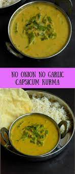 No Onion No Garlic Capsicum Kurma No Onion No Garlic Capsicum Coconut Curry Indian Food Recipes Vegetarian Capsicum Recipes Curry Recipes Vegetarian