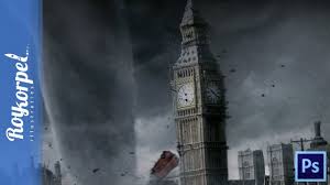 A suspected tornado has damaged homes, torn down garden walls and sent dustbins flying hundreds of metres through the air in east london. Photoshop Manipulation Time Lapse Monster Tornado In London Youtube