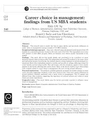 A luxury international hotel brand from china to the world glenview's vision is to become one of the leading signalhire validates emails & phone numbers. Pdf Career Choice In Management Findings From Us Mba Students