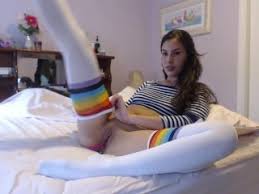Blonde masturbates in thigh highs and high heels. Free Teen Thigh Socks Porn Videos 330 Tubesafari Com