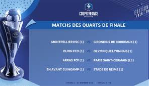 Suivez la coupe de france 2019 sur france tv sport. Coupe De France Le Tirage Au Sort Des Quarts Montpellier Bordeaux A L Affiche