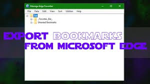 How To Export Favorites In Edge On Windows 10