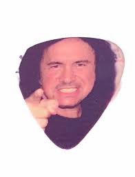 Kiss guitar pick concert memorabilia Gene Simmons Paul Stanley craft  earring AB2