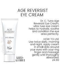 Dr C Tuna Age Reversist Eye Cream Eye Cream Skin Care Eye Cream Anti Wrinkle Eye Cream