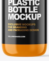 Download Glossy Plastic Bottle With Pump Mockup In Bottle Mockups On Yellow Images Object Mockups PSD Mockup Templates