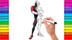 Hey tout le monde on se retrouve pour dessiner le nouveau skin fortnite ! How To Draw Ikonik Fortnite Character Skin Youtube