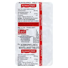 Buy ACEMONT DUO Tablet 10's Online at Upto 25% OFF