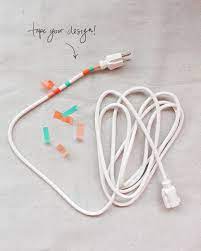 Decorative Power Cords Washi Tape Diy Washi Tape Crafts Diy Washi