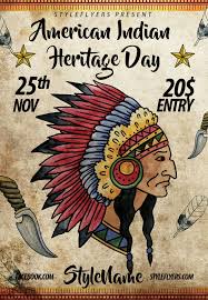 Nov 25 American Indian Heritage Day Psd Flyer Template 13133 American Indian Heritage Indian Heritage American Indians
