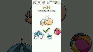 Buka tirai, kemudian perbesar layar menggunakan 2 jari, dan kamu diminta memasukan kunci gembok. Brain Out Level 32 Help Baby Fall Asleep Youtube