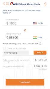 Mail us at nri@icicibank.com mentioning your money2india login id and the recipient account. Icici Bank Money2india Apprecs