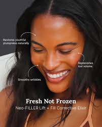 Want to tackle fine lines, wrinkles, and volume loss? Your dream skin  STARTS HERE ✨ 𝗡𝗲𝗼-𝗙𝗜𝗟𝗟𝗘𝗥 is our breakthrough topical elixir that  naturally trains your skin to lift, fill, and plump itself—not