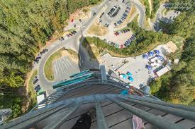 Obwohl der lift wieder in betrieb ist, ging ich zu fuß die 441 stufen zur aussichtsplattform in 71 m höhe. Pyramidenkogel Aussichtsturm Am Worthersee Traumhafte Ausblicke