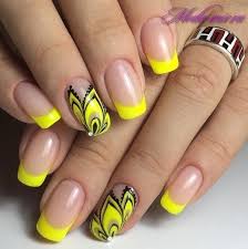 For beauty visit best nails! Bright Yellow Nail Art To Welcome Summer