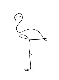 Outline Picture Of Flamingo Google Search Line Art Drawings Line Art Line Art Vector