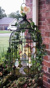 My Fairy Garden In Bird Cage Fairy Garden Furniture Fairy Garden Bird Cage Decor