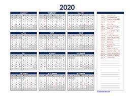 Download de kalender (met feestdagen) 2021 om af te drukken. 2020 Indonesia Yearly Calendar Template Excel Free Printable Templates
