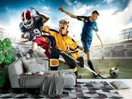 4.5 out of 5 stars. Wall Mural Multi Sports Collage With Ice Hockey Soccer And American Football Players 95799593