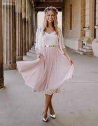 Maybe you would like to learn more about one of these? Constant Love Tull Rock Midi Soft Rose Brautjungfern Kleider Kleid Standesamt Braut Kleid Hochzeit Gast