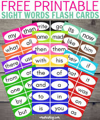 Free Printable Sight Words Flash Cards It S A Mother Thing Sight Word Flashcards Sight Words Printables Preschool Sight Words