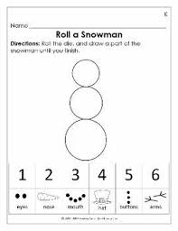 Roll A Snowman Dice Game Preschool Snowflake Math Worksheets Free Diary Of A Savvy Winter Math Activities Kindergarten Math Winter Math