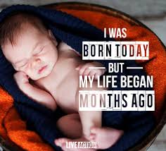 I've been a person from the moment of fertilization, with my own heartbeat  and even a different blood type than my mother.