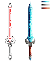 Pixel Art Sword Shading By Jollyfignut Pixel Art Games Pixel Art Characters Cool Pixel Art