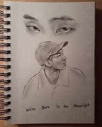 At Least The World Has Namjoon And Namjoon Has The Entire Universe Thank You Joonie For Teaching Us About Learning From Bts Drawings Sketch Book Kpop Drawings