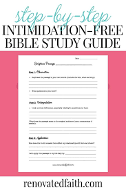 Click here for daily bible study worksheet printable: How To Study The Bible For Beginners Free Inductive Bible Study Guide