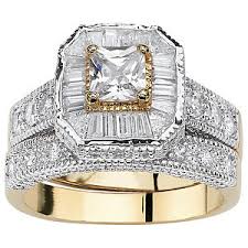 Our bridal wedding ring sets elegantly blend matching metal types, diamonds, and patterns into a seamless combination of perfectly paired engagement rings and wedding bands. Fingerhut Engagement Rings
