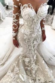 Maybe you would like to learn more about one of these? Grosshandel Luxus Meerjungfrau Brautkleid Mit 3d Blumen Sheer Neck Vestido De Novia Lange Armel Plus Size Brautkleider Von Newdeve 171 85 Auf Abendkleid
