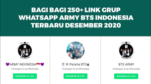 Check spelling or type a new query. Bagi Bagi Link Grup Whatsapp Army Kpop Youtube