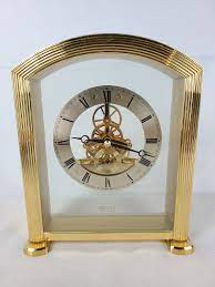 Seiko Skeleton Quartz Mantle Clock Made In Japan Qaw102g 8 3 4 Tall By Markerman1971 On Etsy Mantle Clock Clock Anniversary Clock