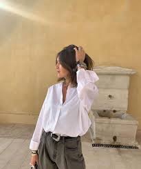 Maison Standards Maisonstandards Sur Instagram Standards Chemise Oversize Look 40fabstyle Whitetshirt Basics Cowboybelt Belt In 2020 Fashion Tops Women