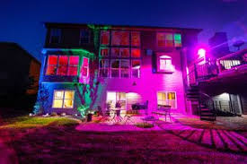 Change The Vibe Of Your Home Exterior With Use Of Color Changing Led Lights Flood Lights Sp Led Landscape Lighting Led Flood Lights Led Color Changing Lights