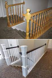 What do you think of this diy stair railing makeover? How To Give Your Old Stair Railings A Fresh New Look On A Small Budget