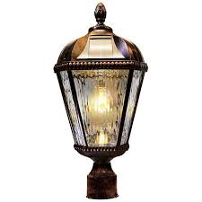 Royal Bulb 18 H Brushed Bronze Solar Led Outdoor Post Light 58w19 Lamps Plus