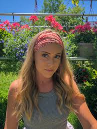 Orange Patterned Wide Bandeau Headband Boho Bandeau Headband Hairstyles Hair